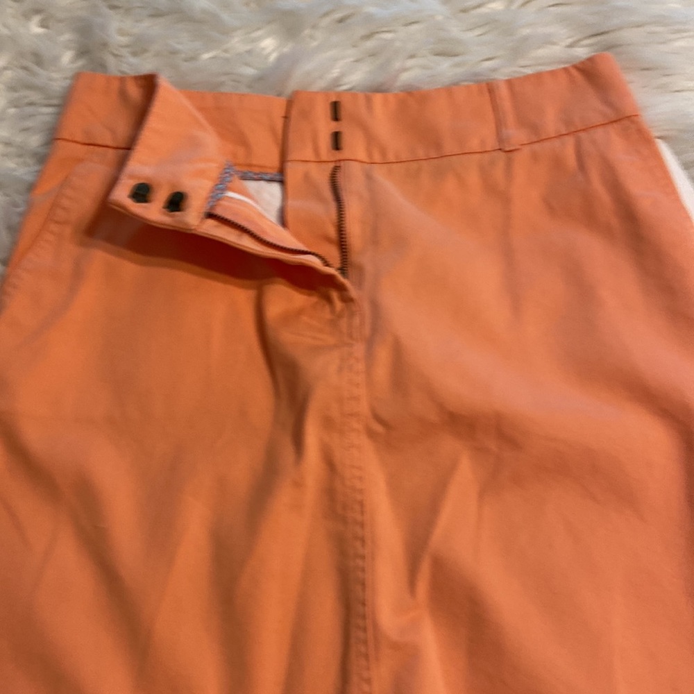 Vineyard Vines Skirt size 2 brand new with tags color Orange two front pockets - Picture 10 of 12